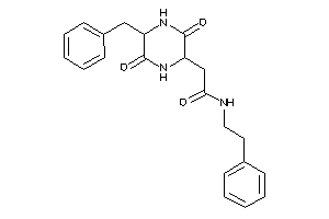 Image of 2-(5-benzyl-3,6-diketo-piperazin-2-yl)-N-phenethyl-acetamide