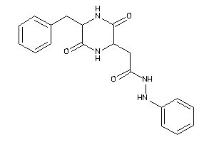 2-(5-benzyl-3,6-diketo-piperazin-2-yl)-N'-phenyl-acetohydrazide