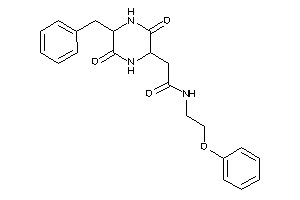 2-(5-benzyl-3,6-diketo-piperazin-2-yl)-N-(2-phenoxyethyl)acetamide