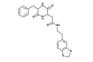 Image of 2-(5-benzyl-3,6-diketo-piperazin-2-yl)-N-homopiperonyl-acetamide