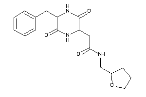 2-(5-benzyl-3,6-diketo-piperazin-2-yl)-N-(tetrahydrofurfuryl)acetamide