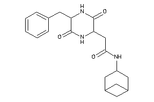 2-(5-benzyl-3,6-diketo-piperazin-2-yl)-N-norpinan-3-yl-acetamide