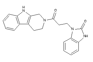 3-[3-keto-3-(1,3,4,9-tetrahydro-$b-carbolin-2-yl)propyl]-1H-benzimidazol-2-one