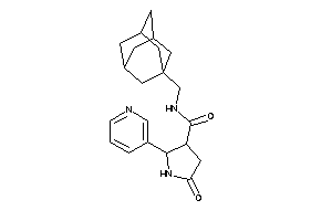 N-(1-adamantylmethyl)-5-keto-2-(3-pyridyl)pyrrolidine-3-carboxamide