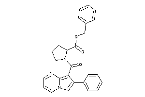 1-(7-phenylpyrrolo[1,2-a]pyrimidine-8-carbonyl)pyrrolidine-2-carboxylic Acid Benzyl Ester