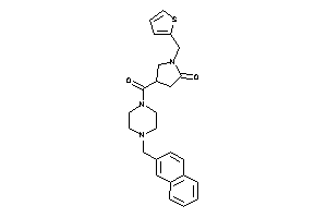 4-[4-(2-naphthylmethyl)piperazine-1-carbonyl]-1-(2-thenyl)-2-pyrrolidone