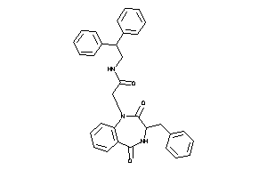 2-(3-benzyl-2,5-diketo-3,4-dihydro-1,4-benzodiazepin-1-yl)-N-(2,2-diphenylethyl)acetamide