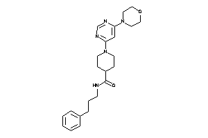 1-(6-morpholinopyrimidin-4-yl)-N-(3-phenylpropyl)isonipecotamide