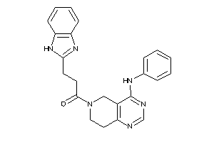 1-(4-anilino-7,8-dihydro-5H-pyrido[4,3-d]pyrimidin-6-yl)-3-(1H-benzimidazol-2-yl)propan-1-one