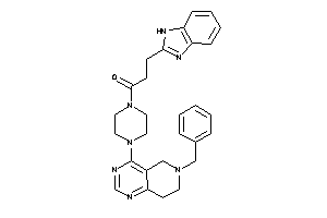 3-(1H-benzimidazol-2-yl)-1-[4-(6-benzyl-7,8-dihydro-5H-pyrido[4,3-d]pyrimidin-4-yl)piperazino]propan-1-one