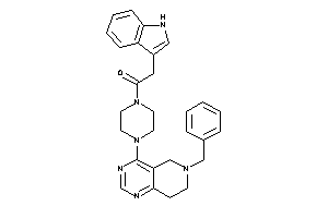 1-[4-(6-benzyl-7,8-dihydro-5H-pyrido[4,3-d]pyrimidin-4-yl)piperazino]-2-(1H-indol-3-yl)ethanone