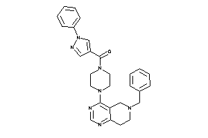 [4-(6-benzyl-7,8-dihydro-5H-pyrido[4,3-d]pyrimidin-4-yl)piperazino]-(1-phenylpyrazol-4-yl)methanone