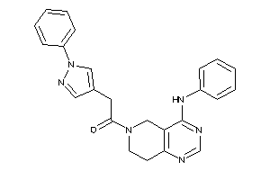 1-(4-anilino-7,8-dihydro-5H-pyrido[4,3-d]pyrimidin-6-yl)-2-(1-phenylpyrazol-4-yl)ethanone