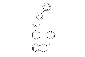 1-[4-(6-benzyl-7,8-dihydro-5H-pyrido[4,3-d]pyrimidin-4-yl)piperazino]-2-(1-phenylpyrazol-4-yl)ethanone