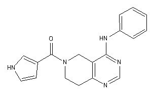 (4-anilino-7,8-dihydro-5H-pyrido[4,3-d]pyrimidin-6-yl)-(1H-pyrrol-3-yl)methanone