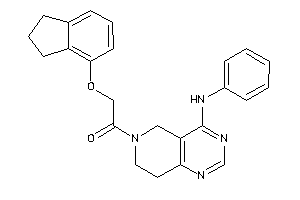 1-(4-anilino-7,8-dihydro-5H-pyrido[4,3-d]pyrimidin-6-yl)-2-indan-4-yloxy-ethanone