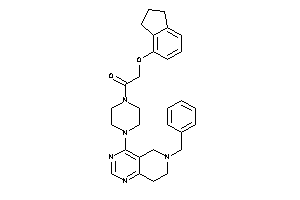 1-[4-(6-benzyl-7,8-dihydro-5H-pyrido[4,3-d]pyrimidin-4-yl)piperazino]-2-indan-4-yloxy-ethanone