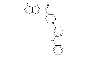 [4-(6-anilinopyrimidin-4-yl)piperazino]-(1H-thieno[2,3-c]pyrazol-5-yl)methanone