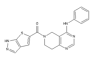 (4-anilino-7,8-dihydro-5H-pyrido[4,3-d]pyrimidin-6-yl)-(1H-thieno[2,3-c]pyrazol-5-yl)methanone