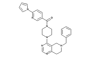 [4-(6-benzyl-7,8-dihydro-5H-pyrido[4,3-d]pyrimidin-4-yl)piperazino]-(6-pyrrol-1-yl-3-pyridyl)methanone