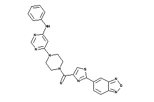 [4-(6-anilinopyrimidin-4-yl)piperazino]-(2-benzofurazan-5-ylthiazol-4-yl)methanone