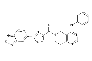 (4-anilino-7,8-dihydro-5H-pyrido[4,3-d]pyrimidin-6-yl)-(2-benzofurazan-5-ylthiazol-4-yl)methanone