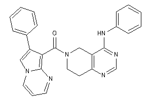 (4-anilino-7,8-dihydro-5H-pyrido[4,3-d]pyrimidin-6-yl)-(7-phenylpyrrolo[1,2-a]pyrimidin-8-yl)methanone