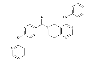 (4-anilino-7,8-dihydro-5H-pyrido[4,3-d]pyrimidin-6-yl)-[4-(2-pyridyloxy)phenyl]methanone