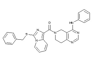 (4-anilino-7,8-dihydro-5H-pyrido[4,3-d]pyrimidin-6-yl)-[3-(benzylthio)imidazo[1,5-a]pyridin-1-yl]methanone