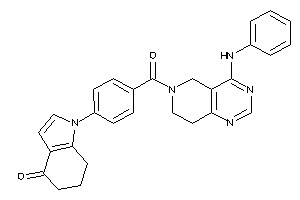 1-[4-(4-anilino-7,8-dihydro-5H-pyrido[4,3-d]pyrimidine-6-carbonyl)phenyl]-6,7-dihydro-5H-indol-4-one