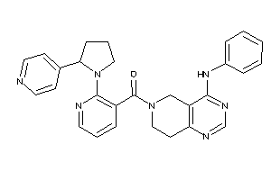 (4-anilino-7,8-dihydro-5H-pyrido[4,3-d]pyrimidin-6-yl)-[2-[2-(4-pyridyl)pyrrolidino]-3-pyridyl]methanone