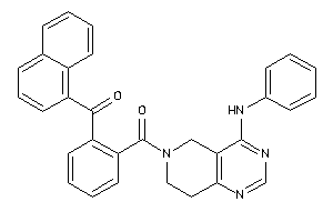 (4-anilino-7,8-dihydro-5H-pyrido[4,3-d]pyrimidin-6-yl)-[2-(1-naphthoyl)phenyl]methanone