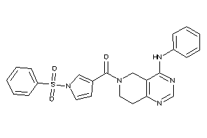 (4-anilino-7,8-dihydro-5H-pyrido[4,3-d]pyrimidin-6-yl)-(1-besylpyrrol-3-yl)methanone