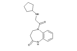 1-[2-(cyclopentylamino)acetyl]-3,5-dihydro-2H-1,5-benzodiazepin-4-one