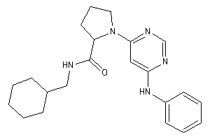 1-(6-anilinopyrimidin-4-yl)-N-(cyclohexylmethyl)pyrrolidine-2-carboxamide