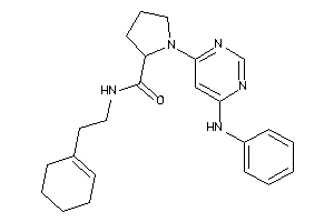 1-(6-anilinopyrimidin-4-yl)-N-(2-cyclohexen-1-ylethyl)pyrrolidine-2-carboxamide