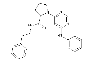 1-(6-anilinopyrimidin-4-yl)-N-phenethyl-pyrrolidine-2-carboxamide