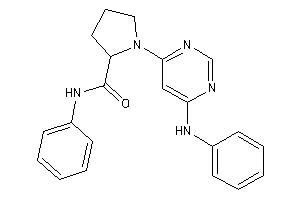 1-(6-anilinopyrimidin-4-yl)-N-phenyl-pyrrolidine-2-carboxamide