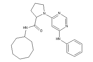 1-(6-anilinopyrimidin-4-yl)-N-cyclooctyl-pyrrolidine-2-carboxamide