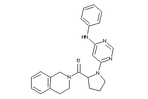 [1-(6-anilinopyrimidin-4-yl)pyrrolidin-2-yl]-(3,4-dihydro-1H-isoquinolin-2-yl)methanone