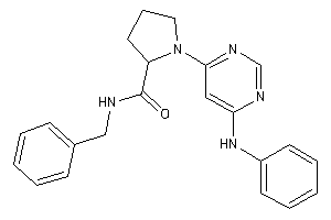 1-(6-anilinopyrimidin-4-yl)-N-benzyl-pyrrolidine-2-carboxamide