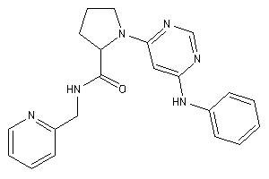 1-(6-anilinopyrimidin-4-yl)-N-(2-pyridylmethyl)pyrrolidine-2-carboxamide