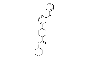 1-(6-anilinopyrimidin-4-yl)-N-cyclohexyl-isonipecotamide