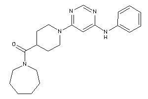 [1-(6-anilinopyrimidin-4-yl)-4-piperidyl]-(azepan-1-yl)methanone