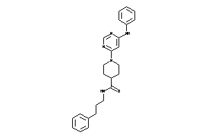 1-(6-anilinopyrimidin-4-yl)-N-(3-phenylpropyl)isonipecotamide