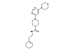 N-(2-cyclohexen-1-ylethyl)-1-(6-morpholinopyrimidin-4-yl)isonipecotamide