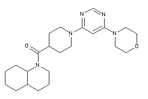 3,4,4a,5,6,7,8,8a-octahydro-2H-quinolin-1-yl-[1-(6-morpholinopyrimidin-4-yl)-4-piperidyl]methanone