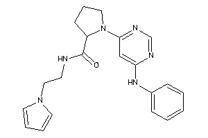 1-(6-anilinopyrimidin-4-yl)-N-(2-pyrrol-1-ylethyl)pyrrolidine-2-carboxamide