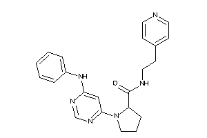 1-(6-anilinopyrimidin-4-yl)-N-[2-(4-pyridyl)ethyl]pyrrolidine-2-carboxamide