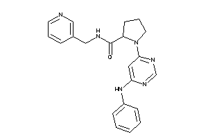 1-(6-anilinopyrimidin-4-yl)-N-(3-pyridylmethyl)pyrrolidine-2-carboxamide